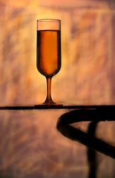 Wine Glass on table