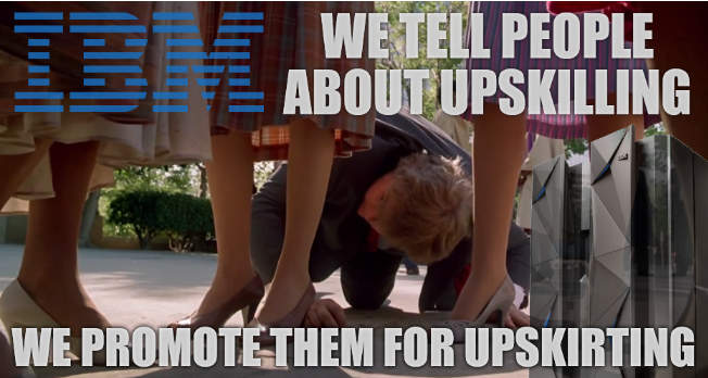 We tell people about upskilling; We promote them for upskirting