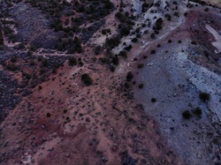 This unique drone photo, taken using my Mavic Air in Western Colorado, shows the clear patterns of erosion for multiple soil types.