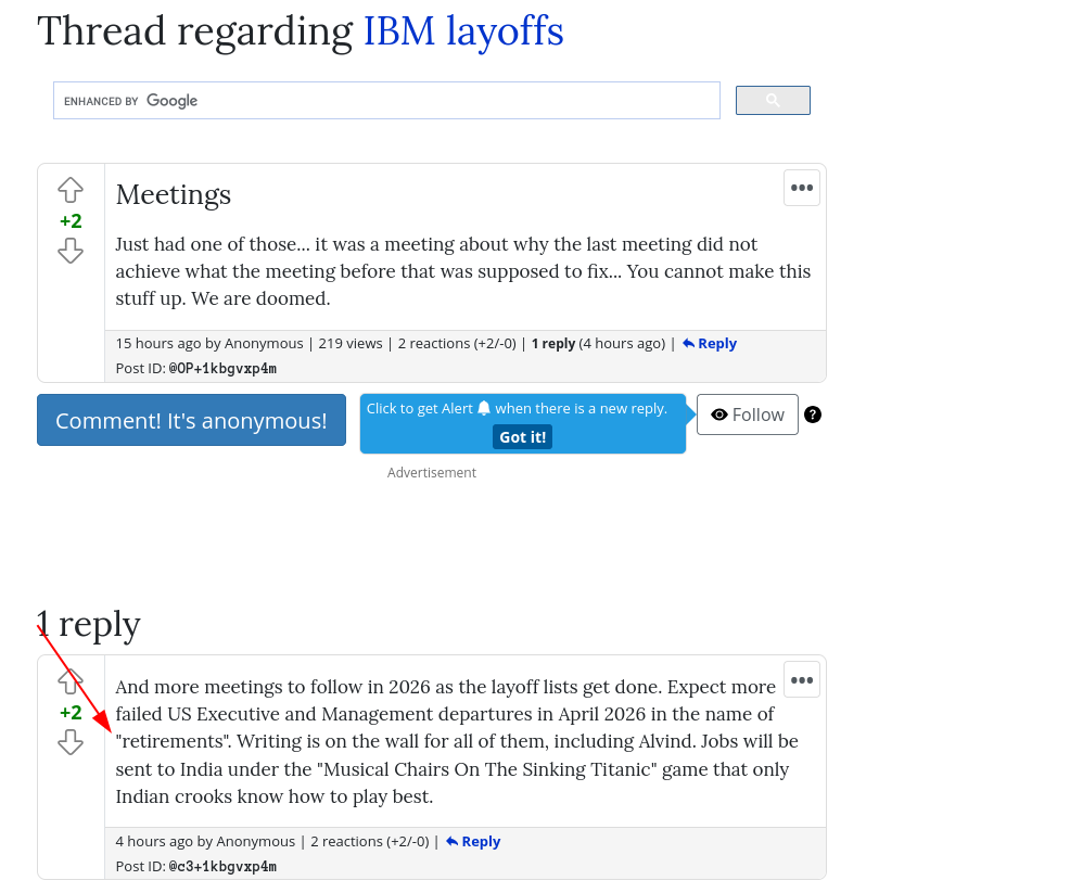 Just had one of those... it was a meeting about why the last meeting did not achieve what the meeting before that was supposed to fix... You cannot make this stuff up. We are doomed.