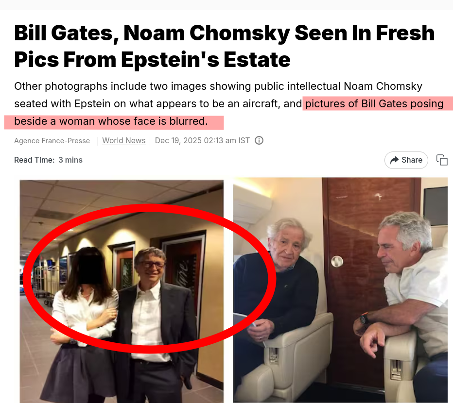 Bill Gates, Noam Chomsky Seen In Fresh Pics From Epstein's Estate