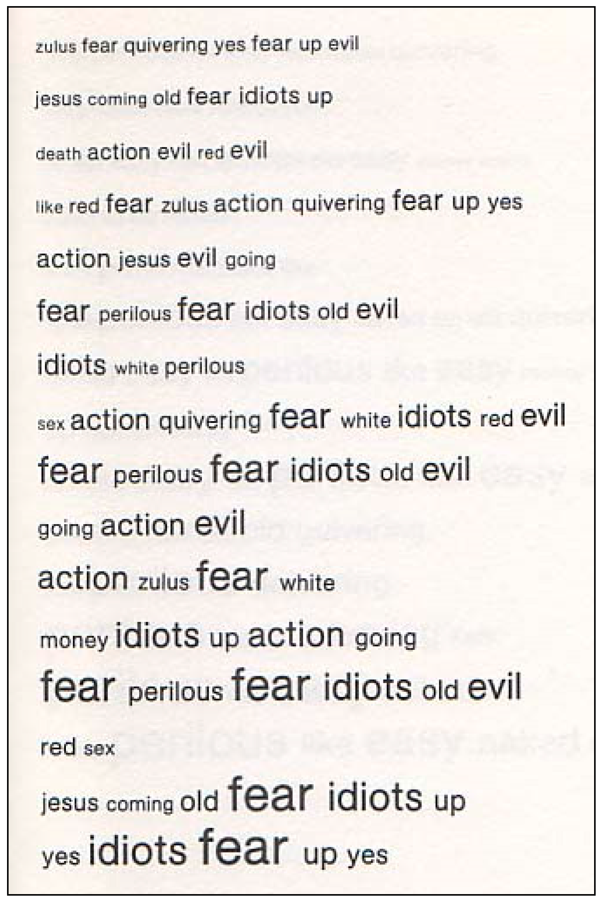 IBM Poetry: Exploring Restriction in Computer Poems