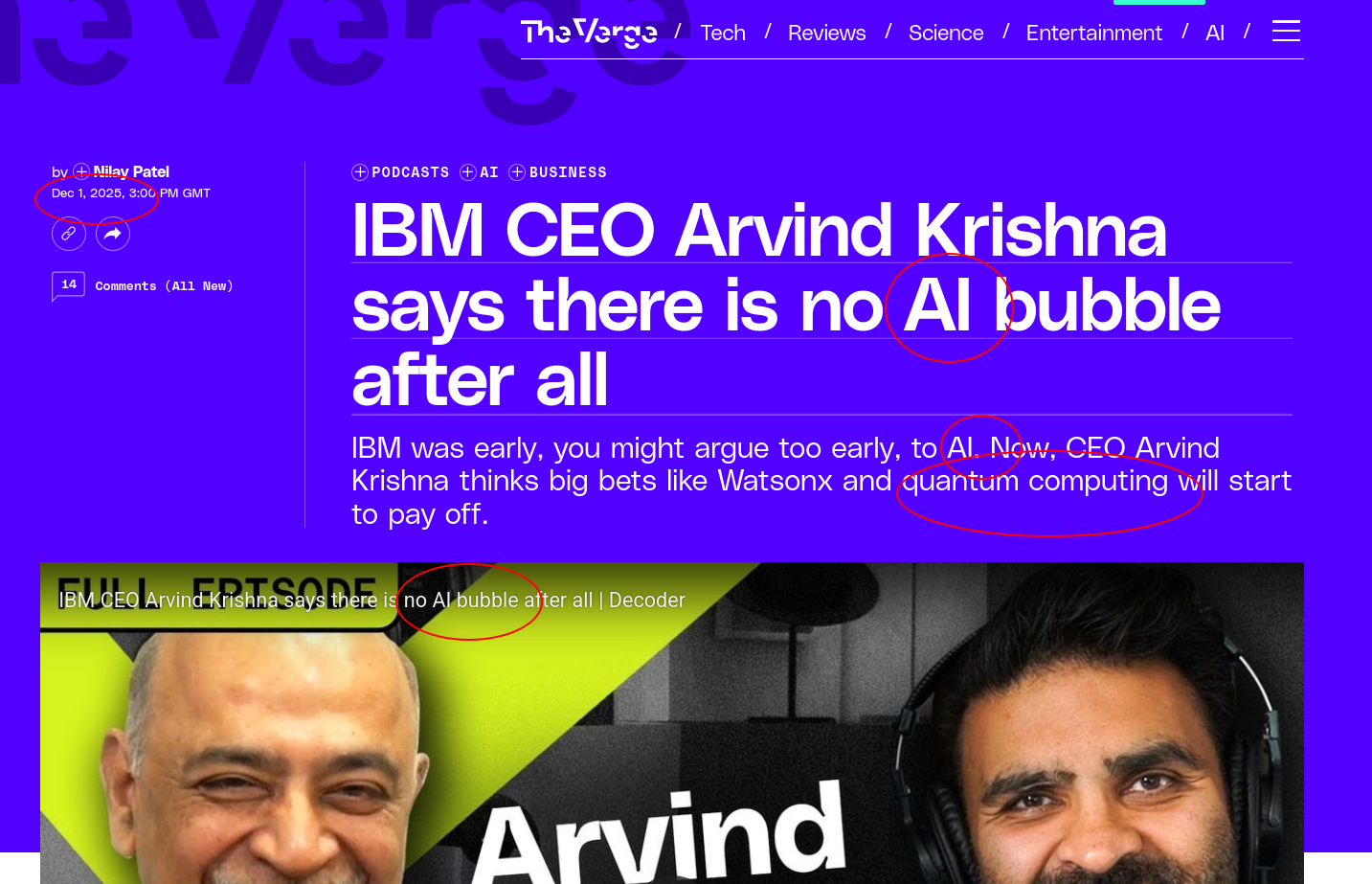IBM CEO Arvind Krishna says there is no AI bubble after all