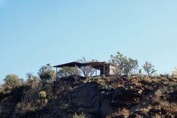 Lookout platform built on top of a high cliff