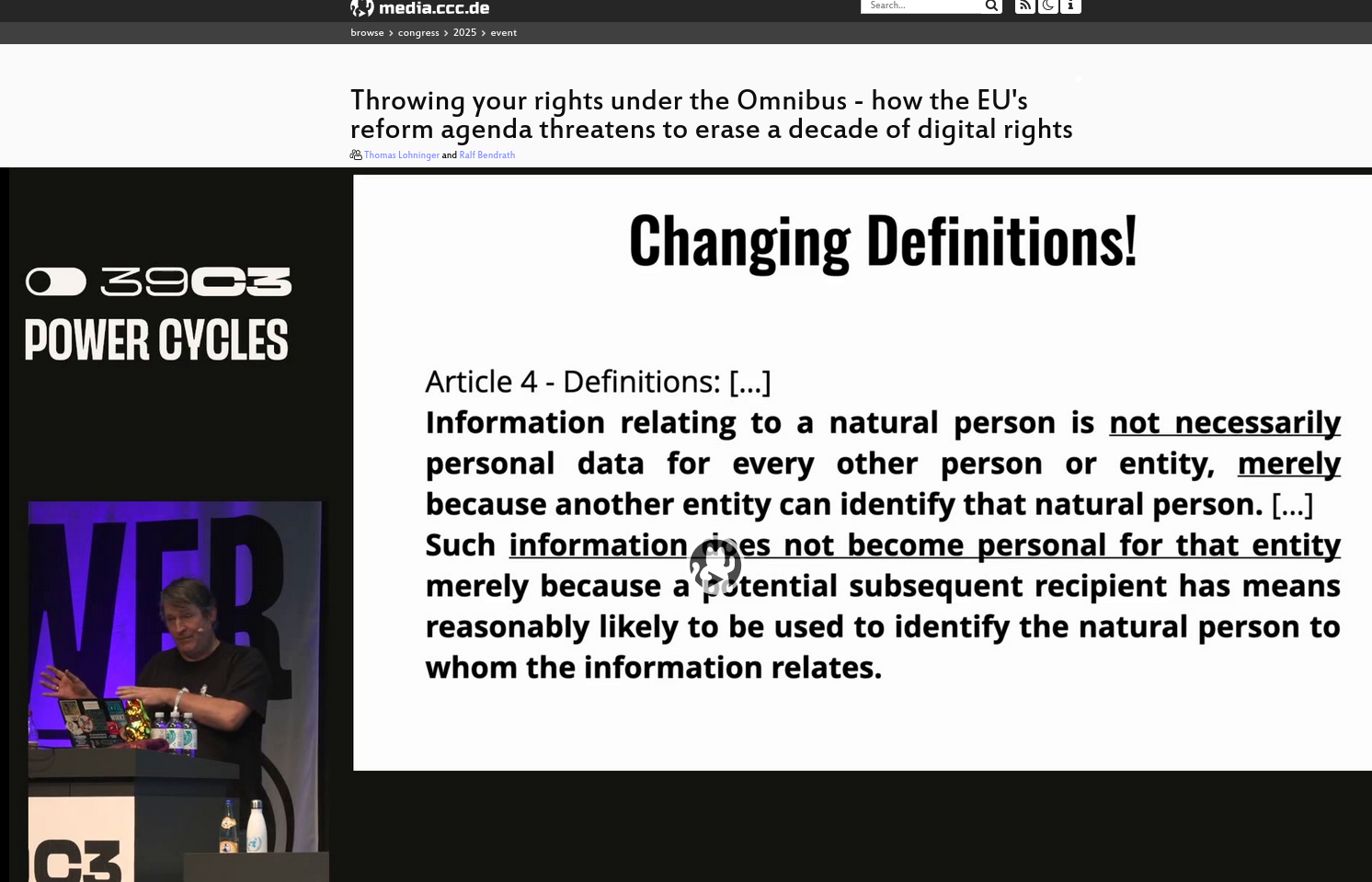 Throwing your rights under the Omnibus - how the EU's reform agenda threatens to erase a decade of digital rights