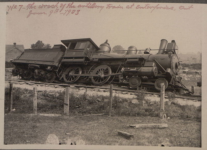 The Wreck of an Artillery Train at Enterprise, Ontario