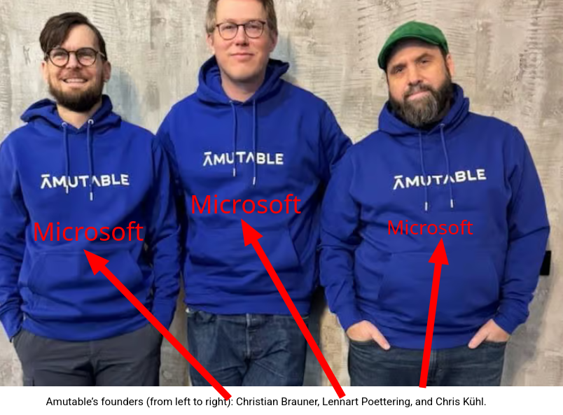 Amutable’s founders (from left to right): Christian Brauner, Lennart Poettering, and Chris Kühl.