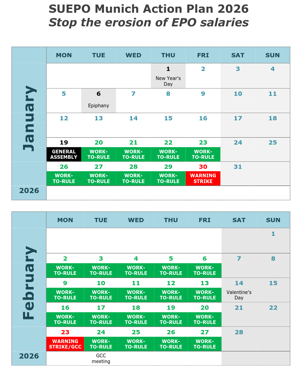 SUEPO Munich Action Plan 2026