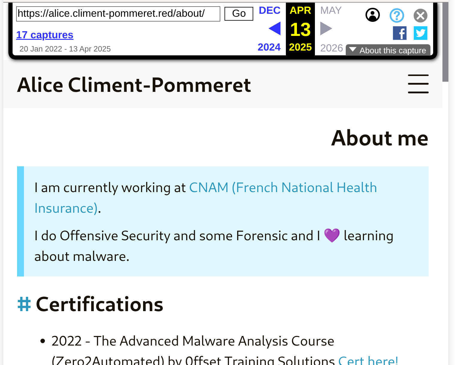 Alice Climent, Nicolas Dandrimont, Debian, offensive cybersecurity