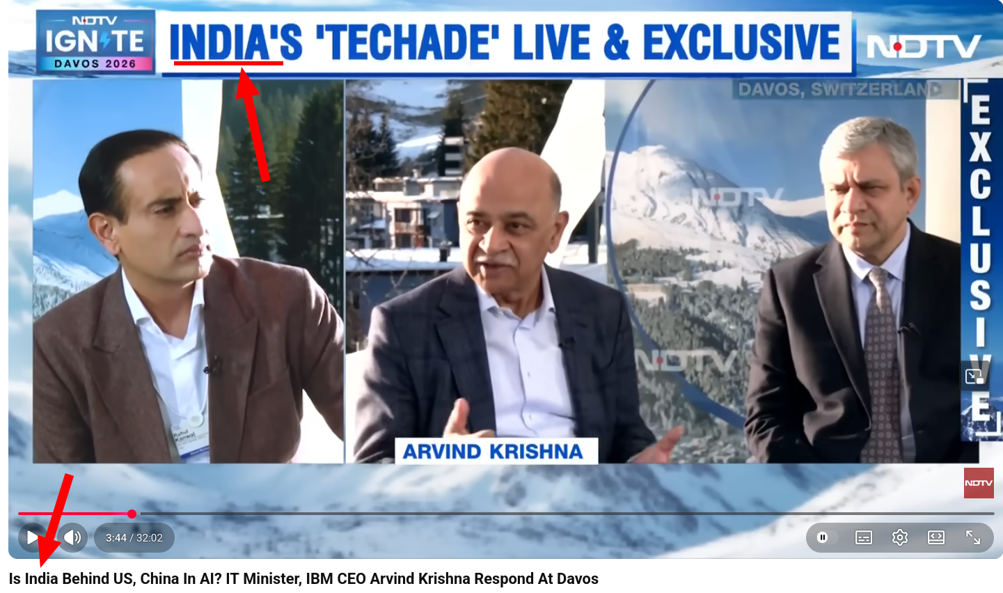 Is India Behind US, China In AI? IT Minister, IBM CEO Arvind Krishna Respond At Davos