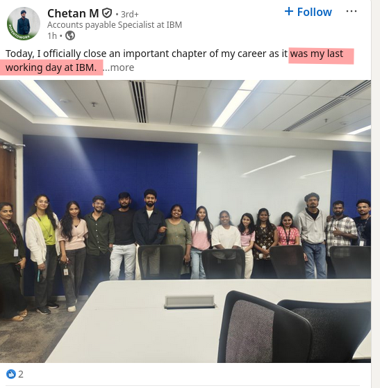 Today, I officially close an important chapter of my career as it was my last working day at IBM.