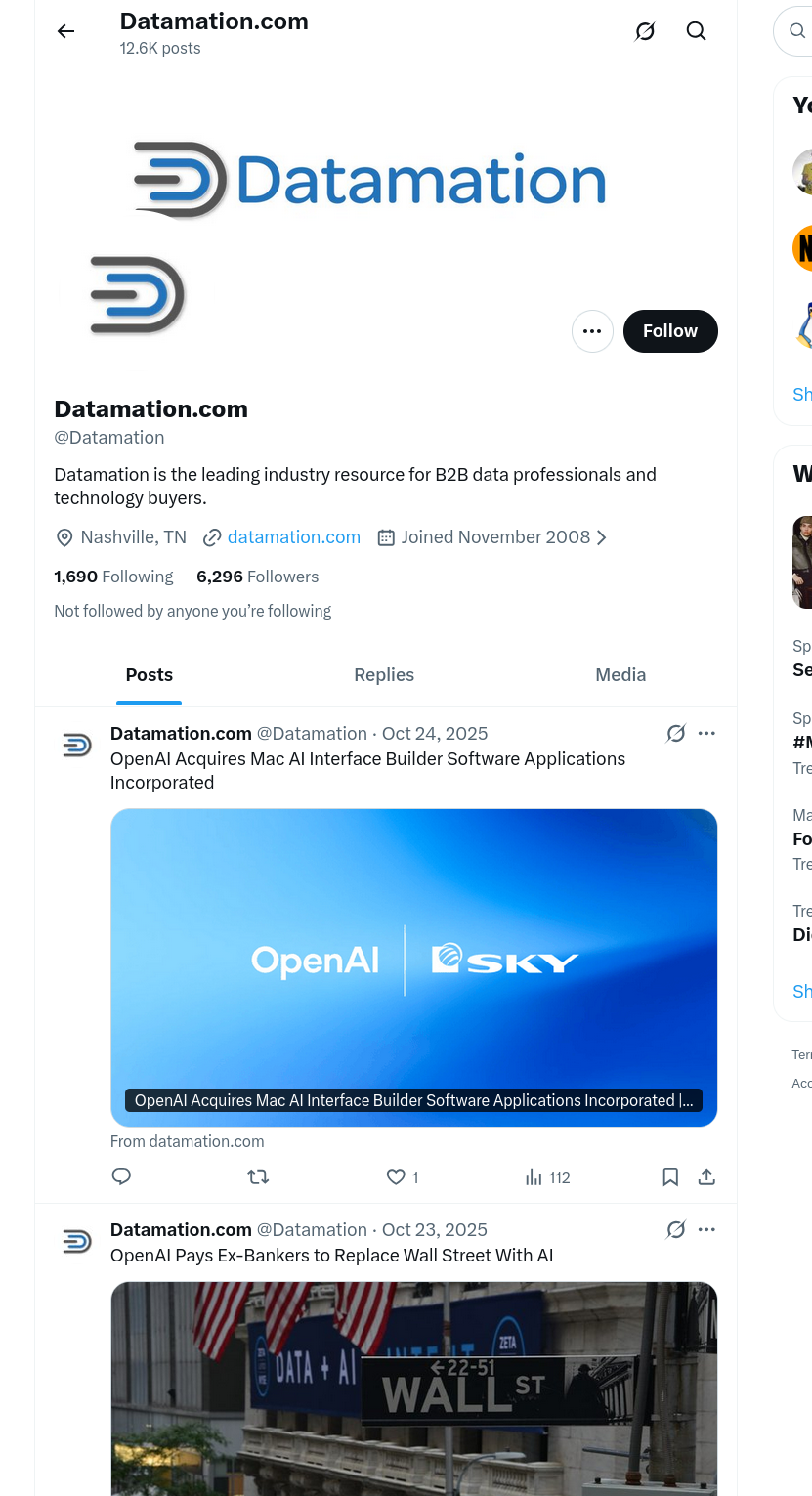 Datamation is the leading industry resource for B2B data professionals and technology buyers.