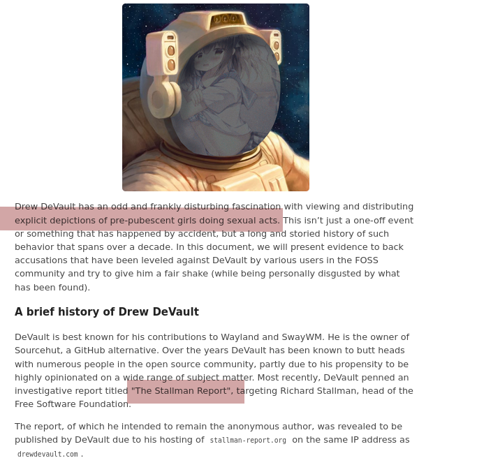 A brief history of Drew DeVault