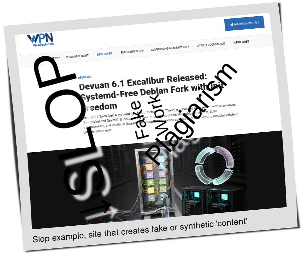 Slop or fake: Devuan 6.1 Excalibur Released: Systemd-Free Debian Fork with Init Freedom
