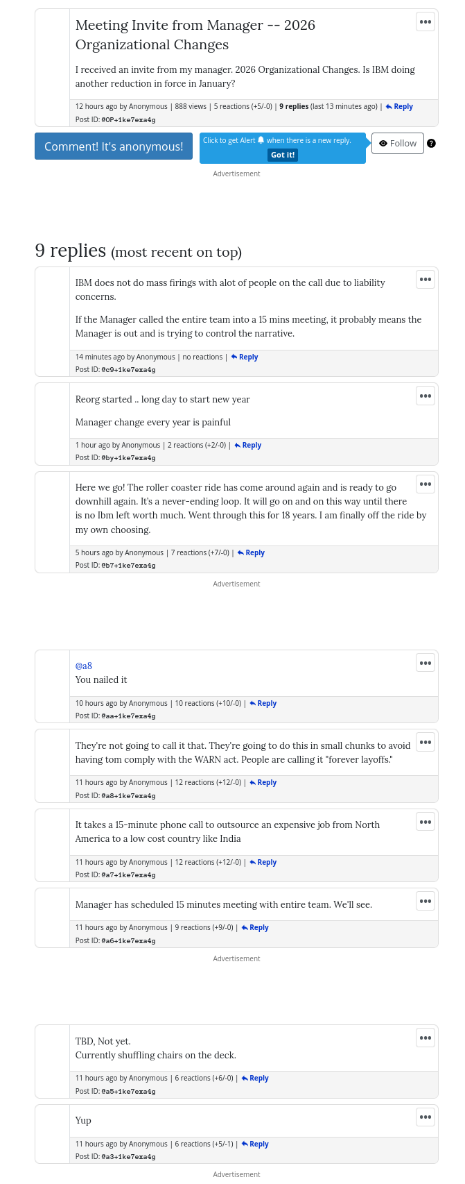 Meeting Invite from Manager -- 2026 Organizational Changes