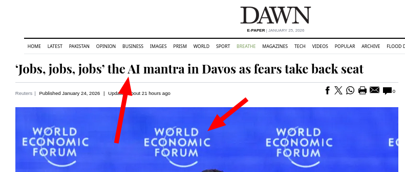 ‘Jobs, jobs, jobs’ the AI mantra in Davos as fears take back seat