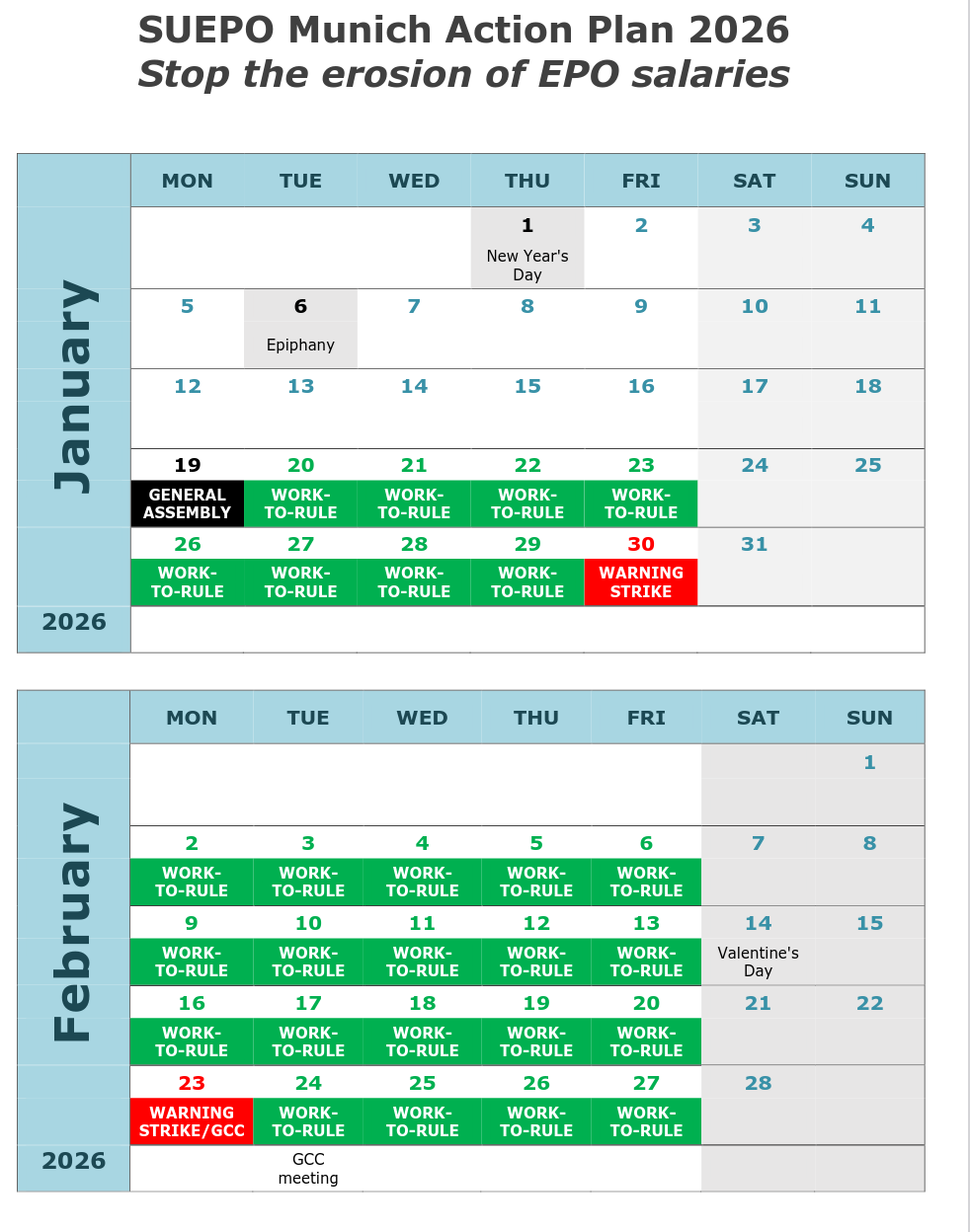 SUEPO Munich Action Plan 2026