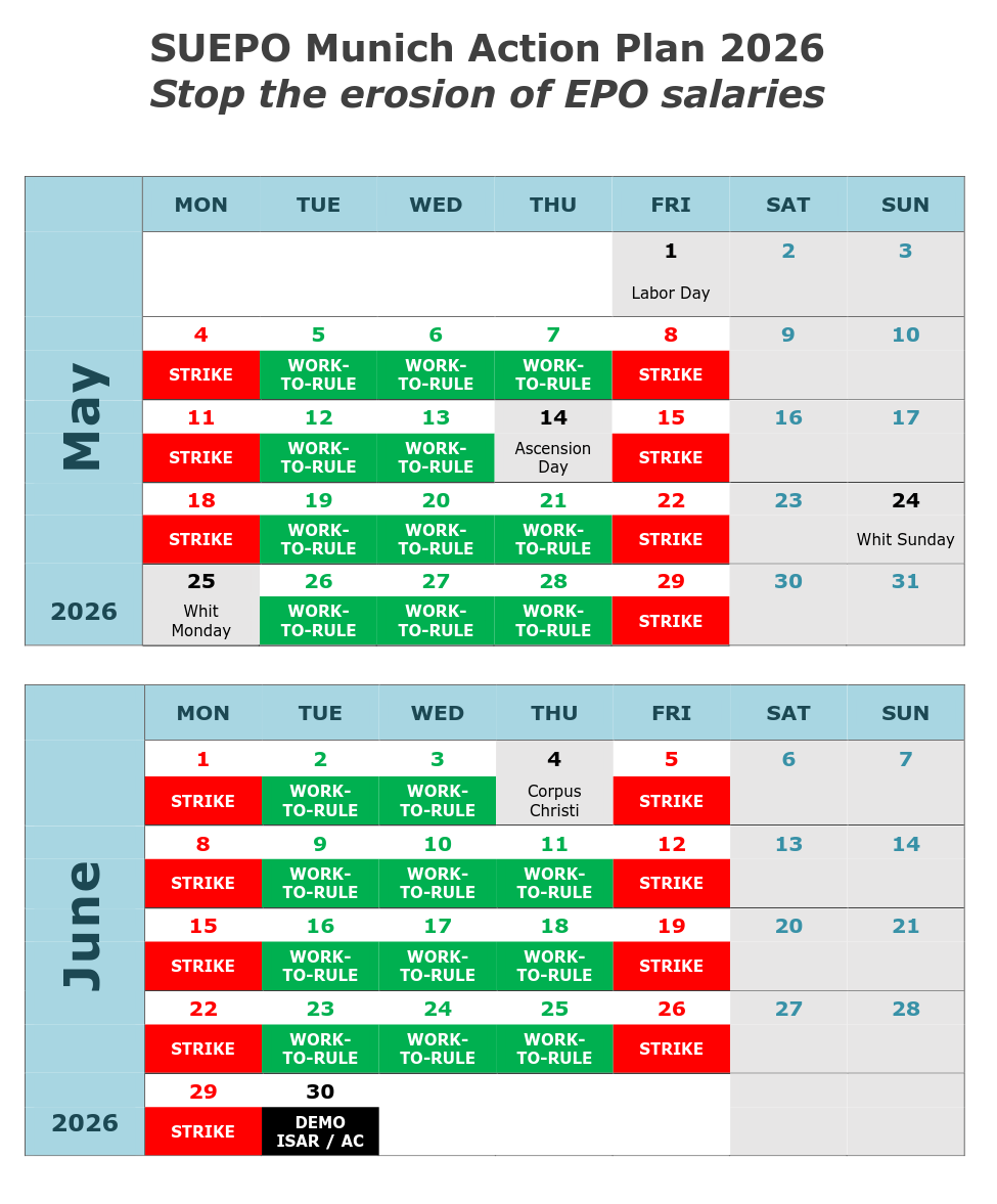 SUEPO Munich Action Plan 2026