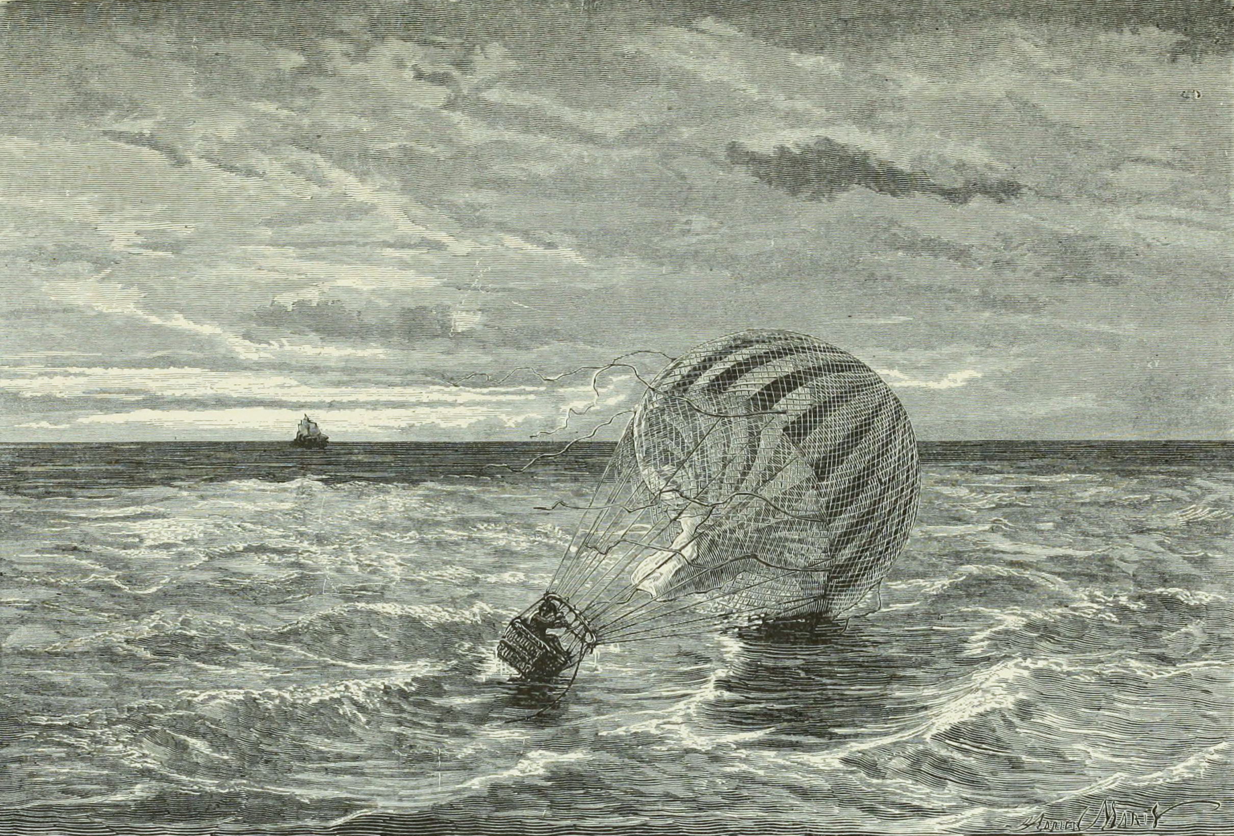 Green falls into the sea.