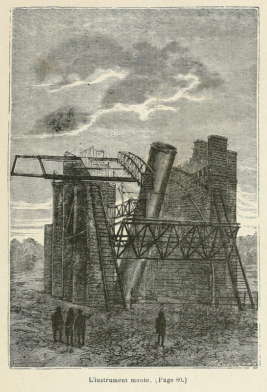 Illustrations for Around the Moon by Jules Verne (1870)