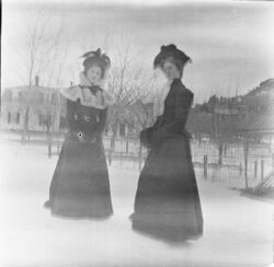 Annie Kittridge and Grace, March 1899.