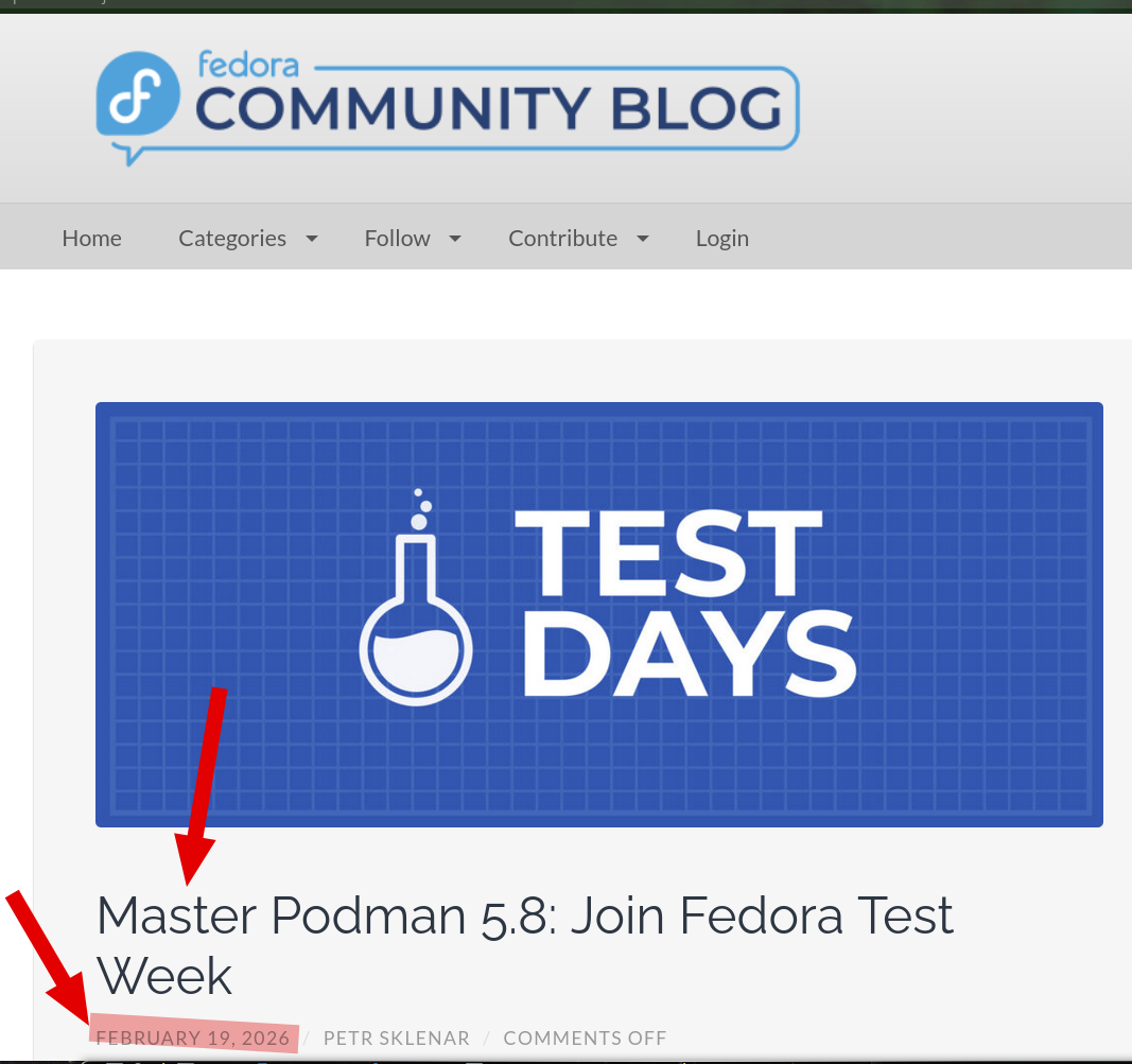 Master Podman 5.8: Join Fedora Test Week