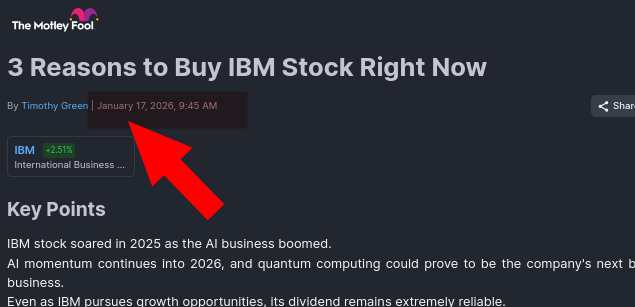 3 Reasons to Buy IBM Stock Right Now