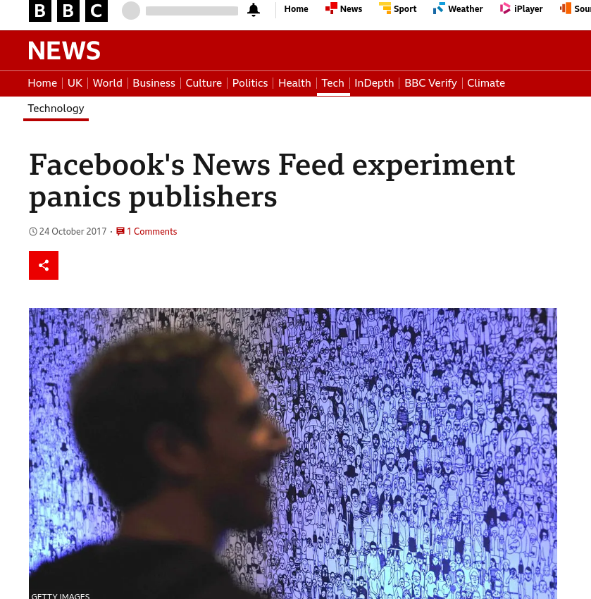 Facebook's News Feed experiment panics publishers