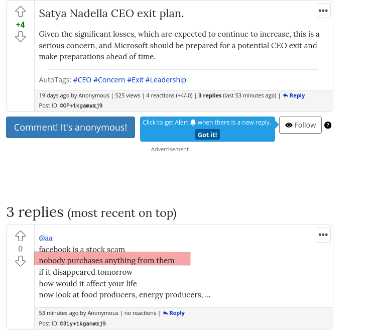 facebook is a stock scam