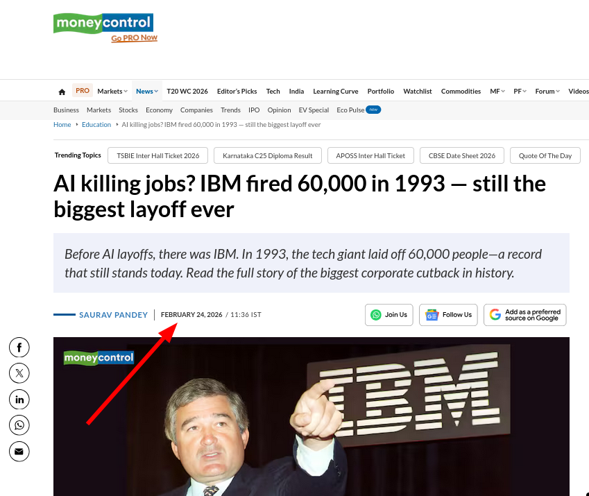  AI killing jobs? IBM fired 60,000 in 1993 — still the biggest layoff ever