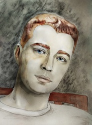 Male gaze watercolor