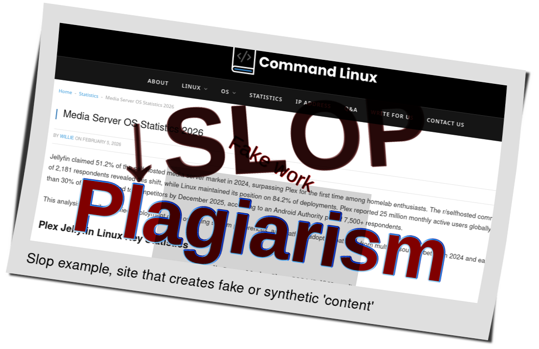 Slop or fake: Media Server OS Statistics 2026