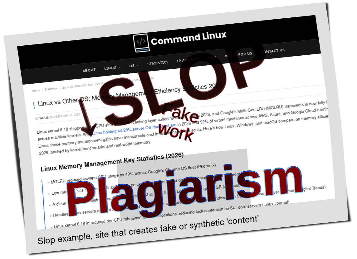 Slop or fake: Linux vs Other OS: Memory Management Efficiency Statistics 2026