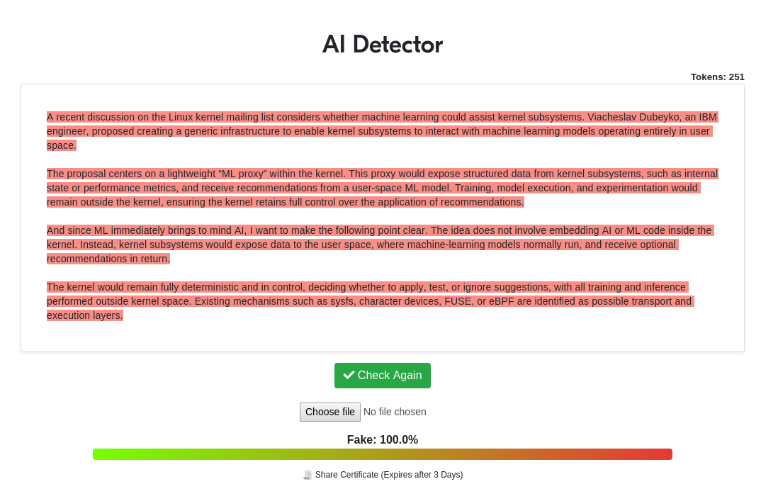 A recent discussion on the Linux kernel mailing list considers whether machine learning could assist kernel subsystems. Viacheslav Dubeyko, an IBM engineer, proposed creating a generic infrastructure to enable kernel subsystems to interact with machine learning models operating entirely in user space.