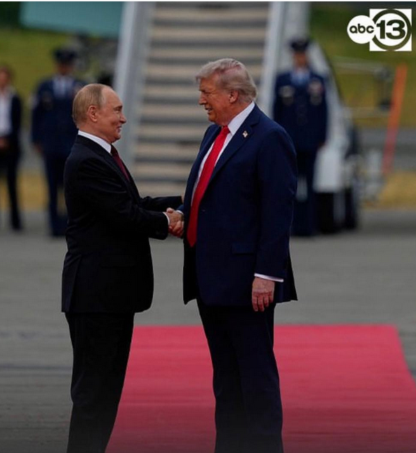 President Donald Trump and Russia's Vladimir Putin kicked off their Alaska summit with a warm handshake on Friday