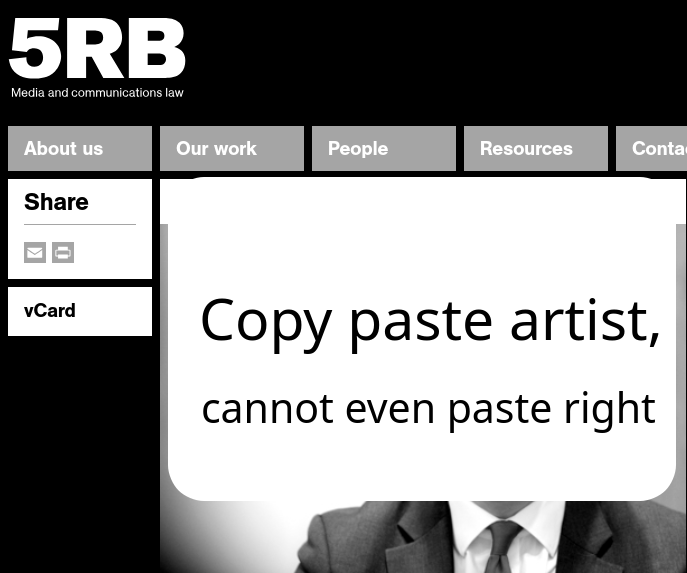 5RB: Copy paste artist, cannot even paste right