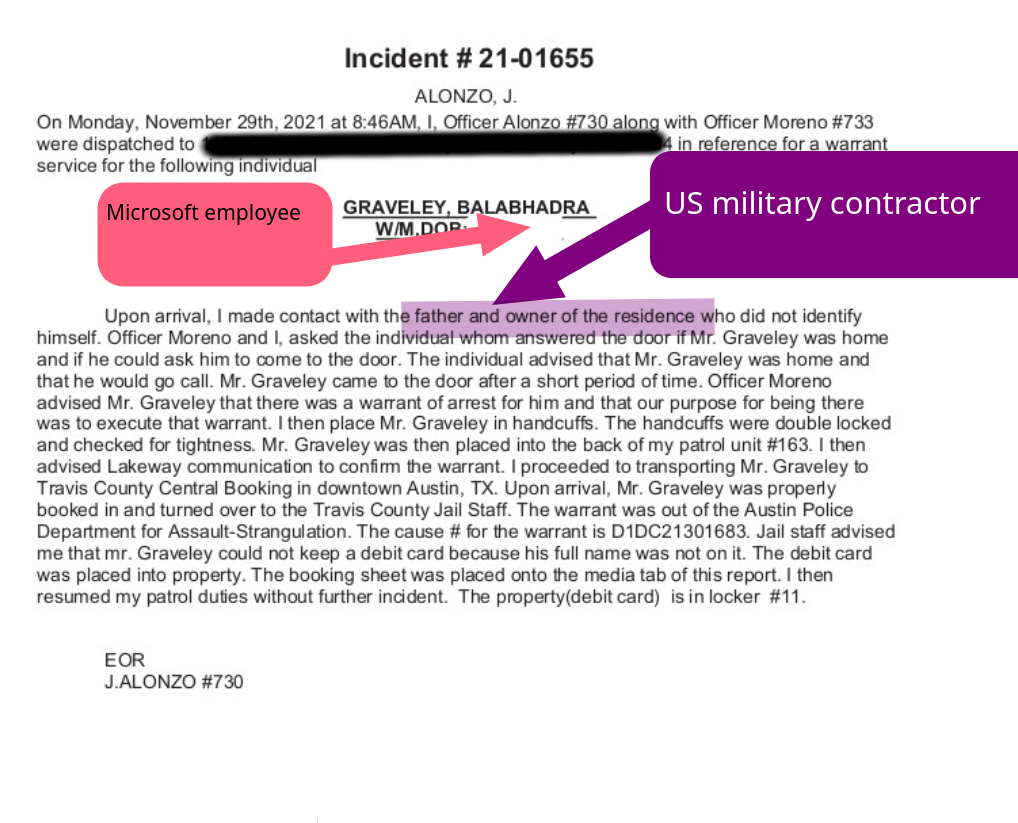 US military contractor, Microsoft employee