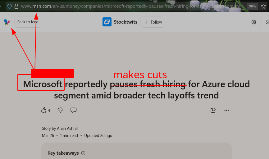 Microsoft reportedly pauses fresh hiring for Azure cloud segment amid broader tech layoffs trend