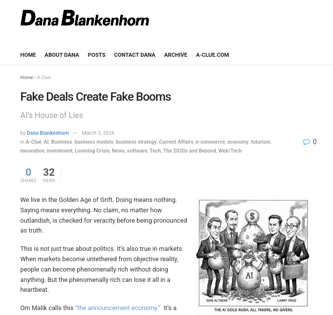 Fake Deals Create Fake Booms
