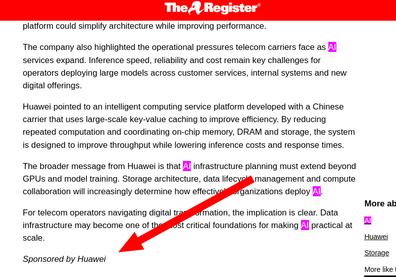 The Register MS, Sponsored by Huawei