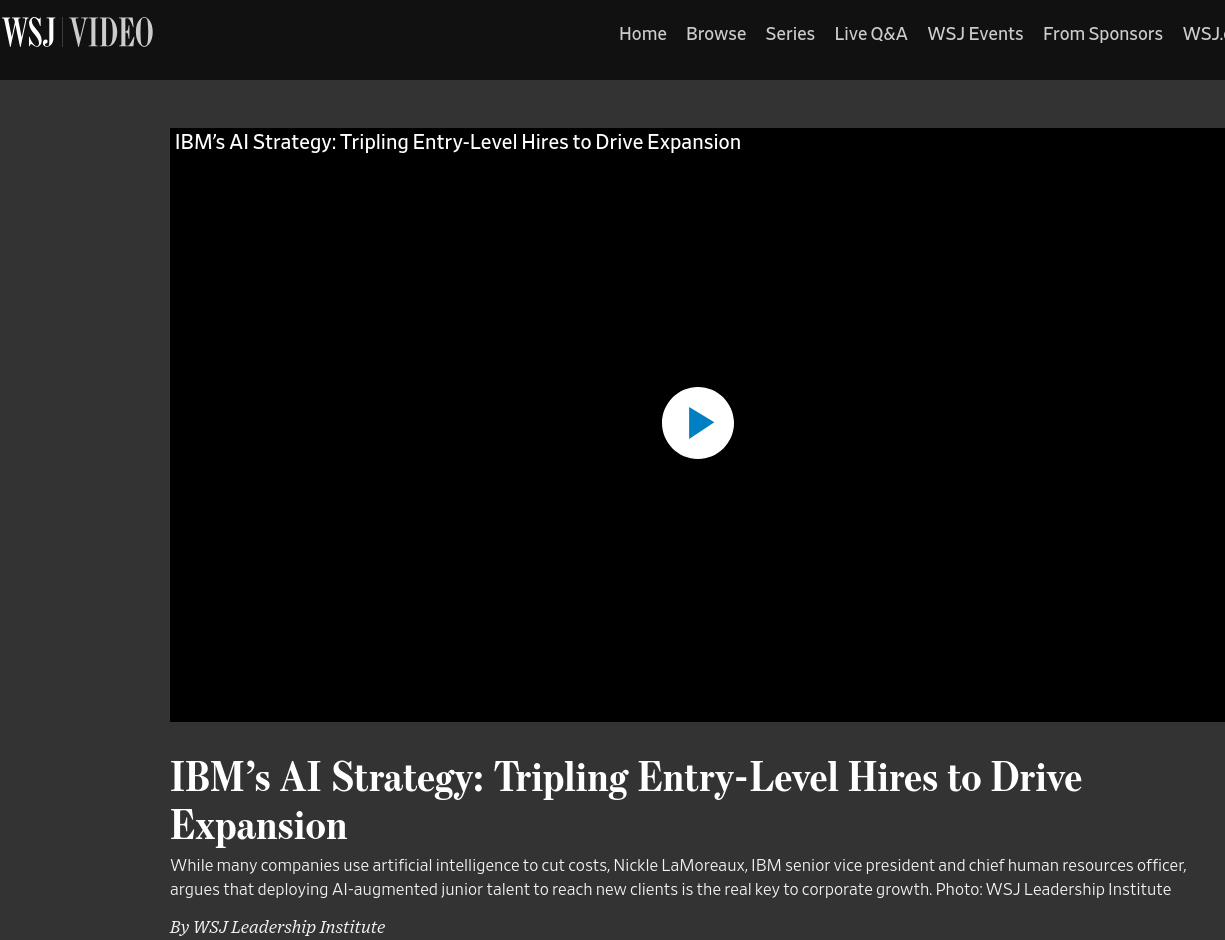 IBM’s AI Strategy: Tripling Entry-Level Hires to Drive Expansion