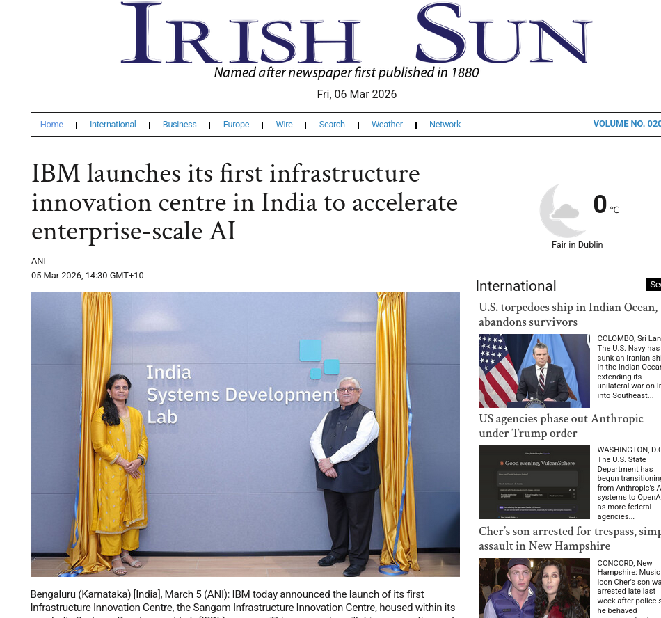 IBM launches its first infrastructure innovation centre in India to accelerate enterprise-scale AI
