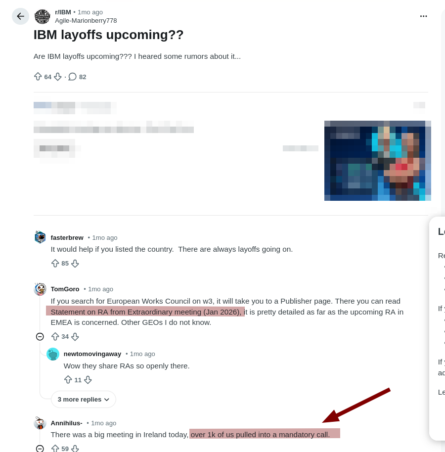 IBM layoffs upcoming??