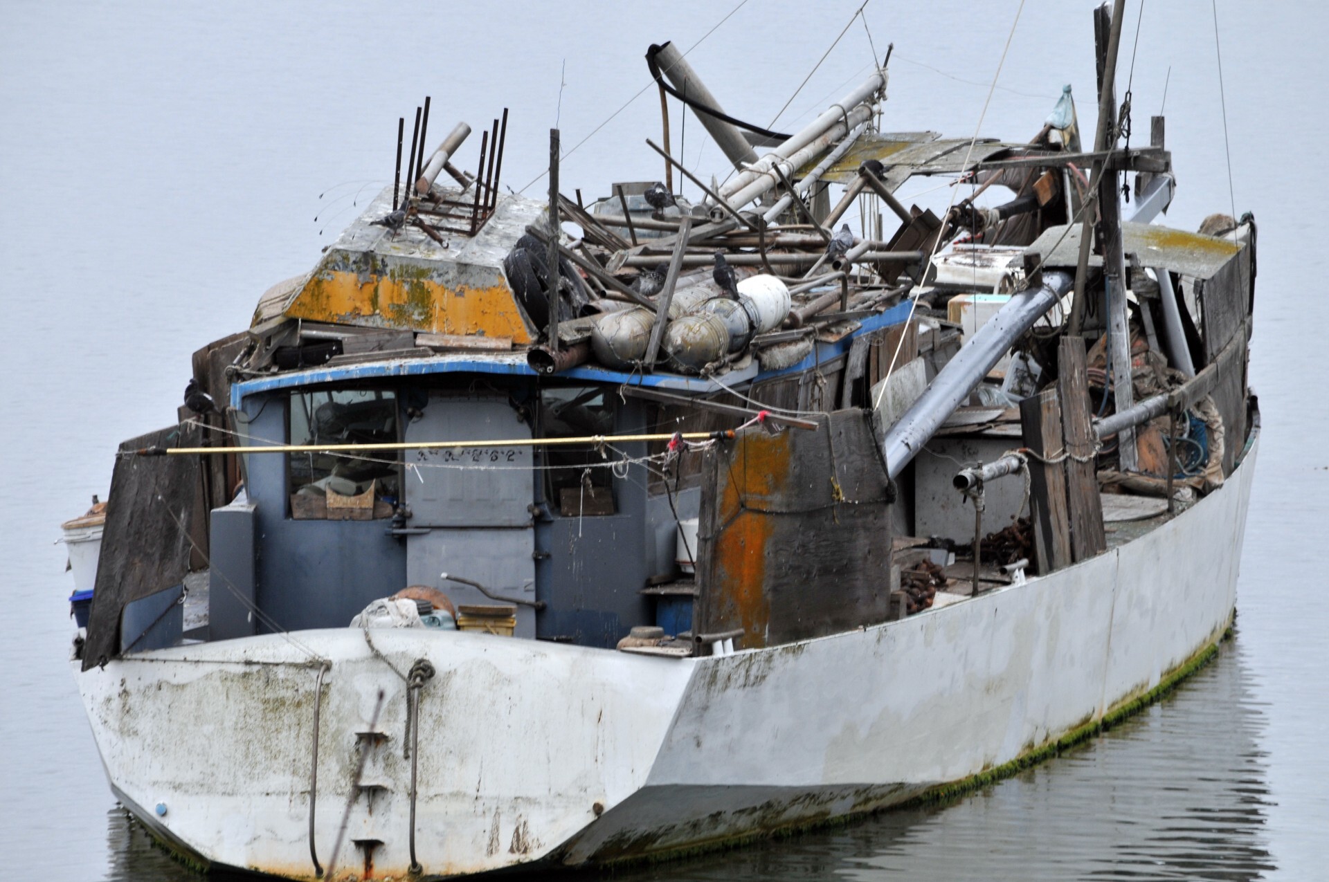 Sailboat Loaded With Stuff