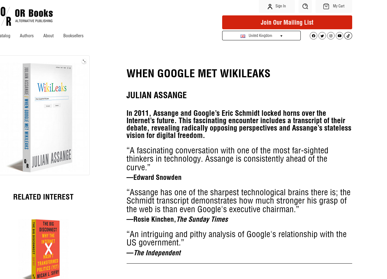 When Google Met WikiLeaks