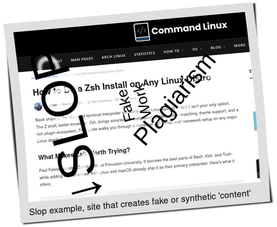 Slop or fake: How to Do a Zsh Install on Any Linux Distro