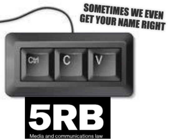 5RB: Sometimes we even get your name right