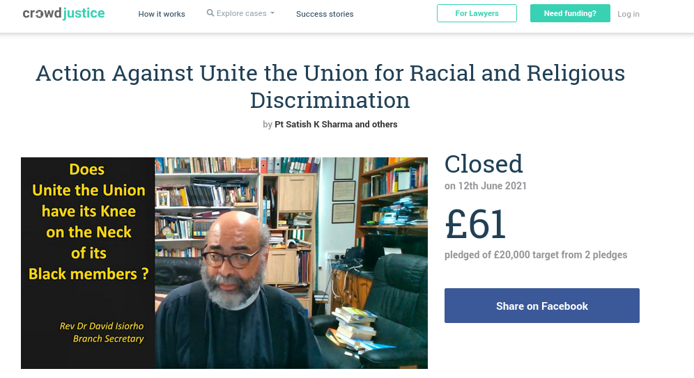 Action Against Unite the Union for Racial and Religious Discrimination
