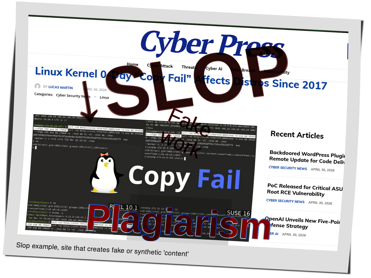 Slop or fake: Linux Kernel 0-Day “Copy Fail” Affects Distros Since 2017