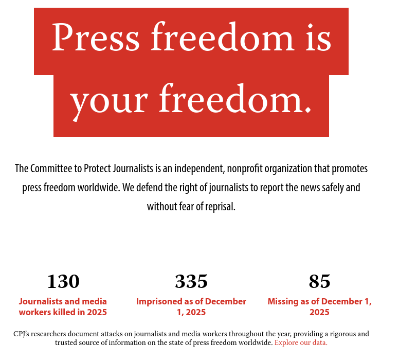Press freedom is your freedom.